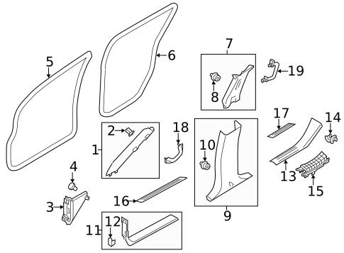 Interior Trim - Pillars for 2015 INFINITI QX80 #0