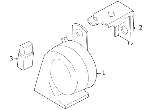 Horn for 2001 Chevrolet Tracker #0
