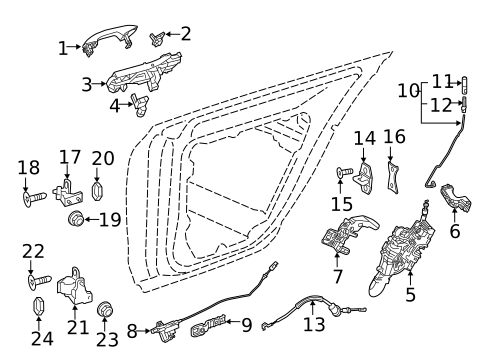 Lock & Hardware for 2019 Mercedes-Benz C63 AMG #6