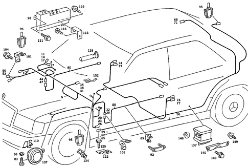 Antitheft Alarm System for 1989 Mercedes-Benz 190E #1