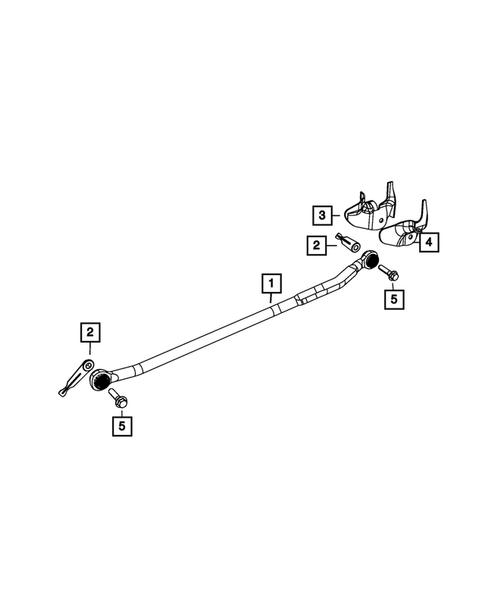 Front Stabilizer Bar for 2011 Ram 3500 #2