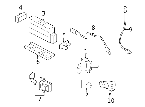 Emission Components for 2013 Hyundai Azera #0