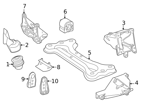Engine & Trans Mounting for 2016 Mercedes-Benz SLK55 AMG #1