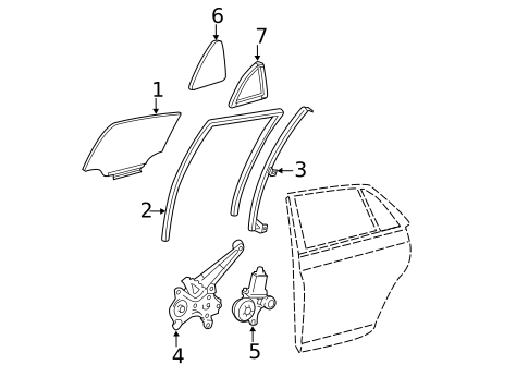 Rear Door for 2011 Toyota Avalon #0