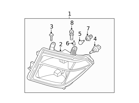 Bulbs - Chassis for 2013 Nissan Frontier #1