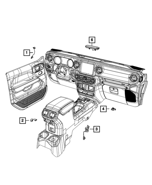 Lamps, Interior and Exterior for 2022 Jeep Wrangler #4