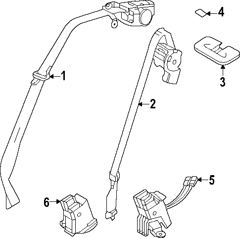Rear Seat Belts for 2025 Lexus RZ450e #0