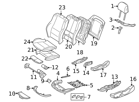 Front Seat Components for 2010 BMW X3 #0