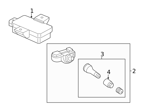Tire Pressure Monitor Components for 2015 Mercedes-Benz CLA45 AMG #0