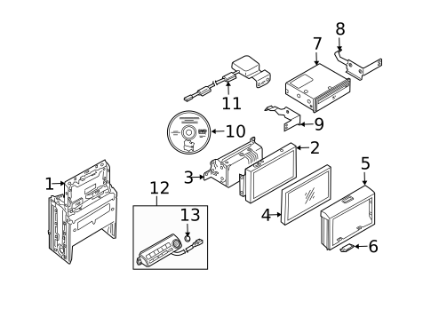 Navigation System Components for 2003 INFINITI G35 #1