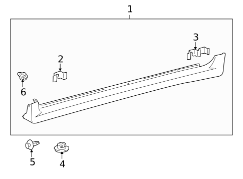 Exterior Trim - Pillars for 2013 Toyota Corolla #1