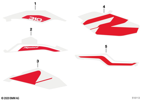 Stickers, Labels, Adhesive Film Strips for 2026 BMW-Motorrad G 310 R #0
