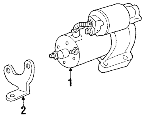 Starter for 2002 Mercury Cougar #1
