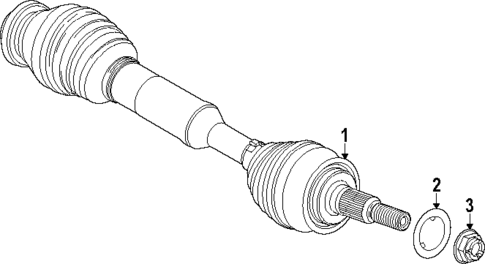 Drive Axles for 2024 Chevrolet Silverado EV #1