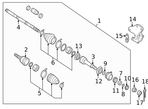 Drive Axles for 2014 Nissan Pathfinder #0