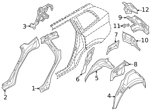 Inner Structure for 2025 Volvo XC60 #1