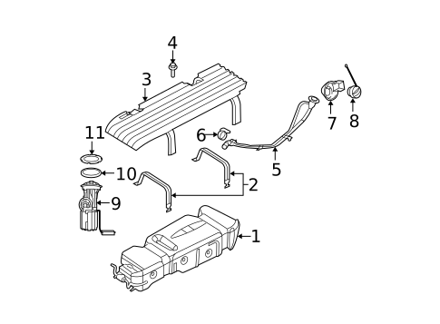 Fuel System Components for 2008 Dodge Durango #0