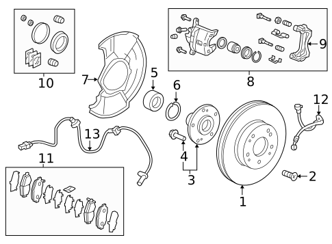 Anti-Lock Brakes for 2018 Honda Accord #1