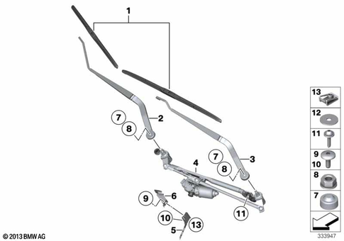 Windshield Wiper Syst / Head Lamp Cleaning for 2019 BMW X6 35i #0