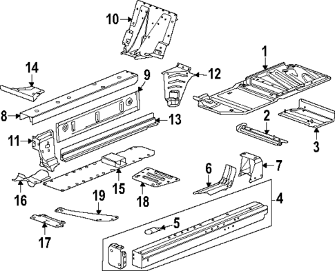 Floor for 2025 Chevrolet Corvette #0