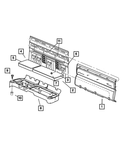 Rear Seats- Folding and Quad for 2001 Dodge Dakota #1