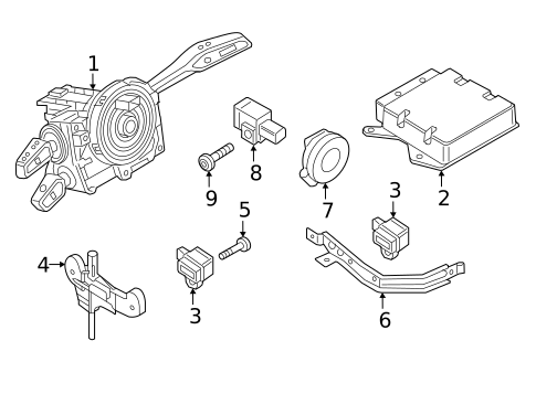 Air Bag Components for 2023 Audi TTS Quattro #1