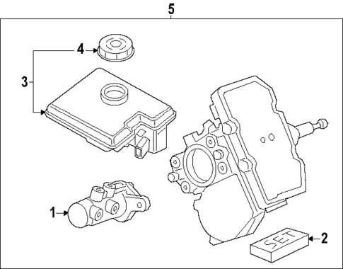 Master Cylinder - Components On Dash Panel for 2024 Porsche Cayenne #0
