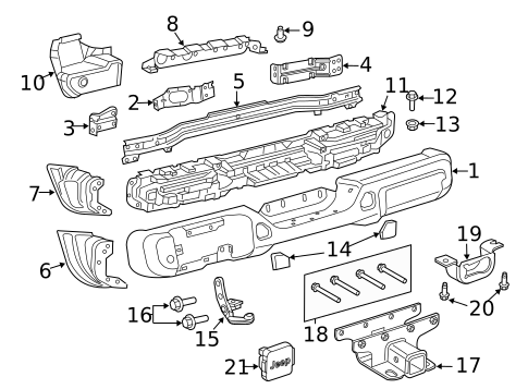 Trailer Hitch Components for 2018 Jeep Wrangler #1