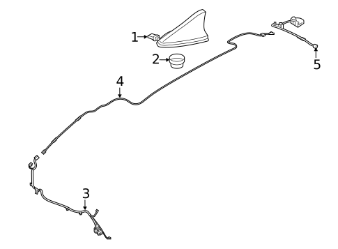 Antenna & Radio for 2020 Kia Stinger #1