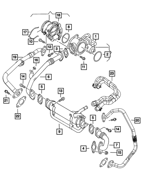 EGR System for 2009 Dodge Journey #2