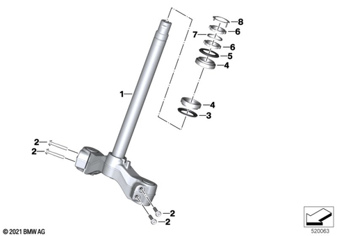 Telescopic Forks, Telelever for 2021 BMW-Motorrad CE #0