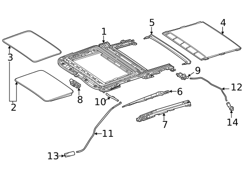 Sunroof for 2021 Mercedes-Benz GLE350 #1