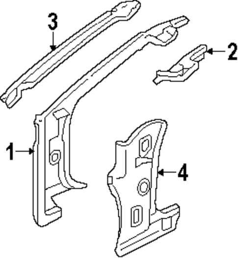 Hinge Pillar for 1993 Buick Riviera #0