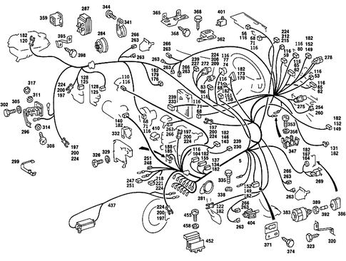 Main Cable Harness for 1988 Mercedes-Benz 300SE #2