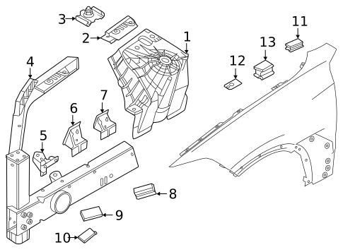 Structural Components & Rails for 2023 BMW iX #0