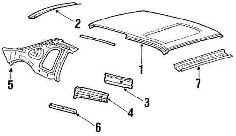 Roof for 1988 Ford Thunderbird #0