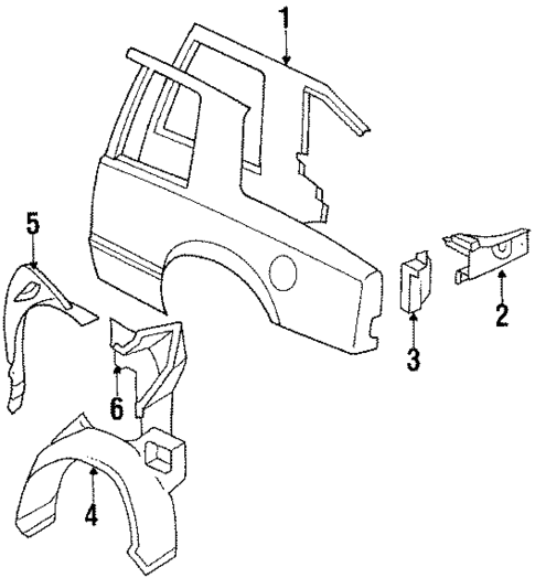 Inner Structure for 1986 Oldsmobile Toronado #0