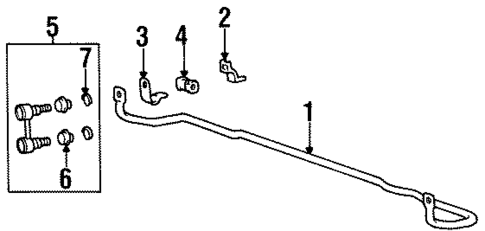 Stabilizer Bar & Components for 2000 Hyundai Elantra #0
