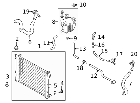 Radiator & Components for 2019 Lexus UX200 #0