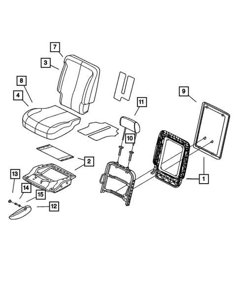Rear Seats-Folding and Quads for 2006 Chrysler Pacifica #3