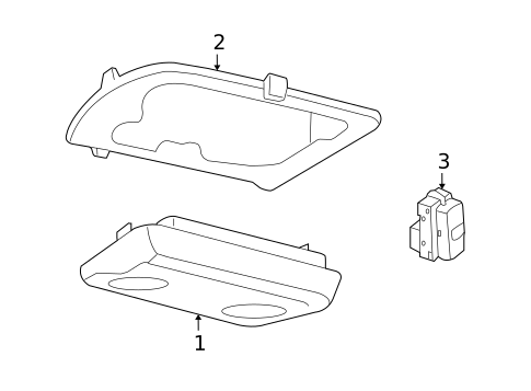Overhead Console for 2007 Ford Mustang #1