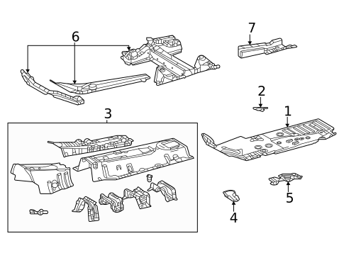 Floor & Rails for 2022 Lexus NX350h #1