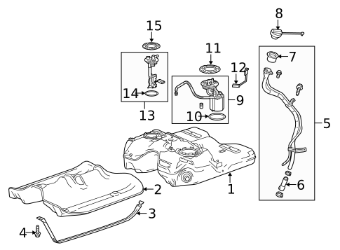 Fuel Pumps & Related Components for 2012 Cadillac SRX #0