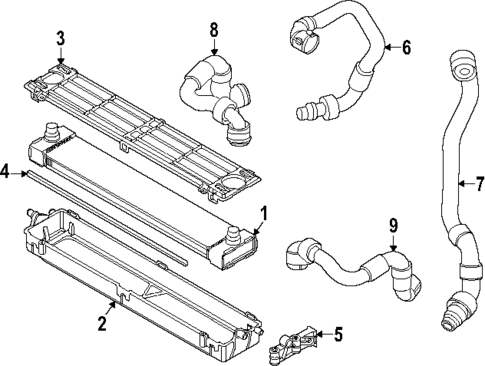 Radiator & Components for 2025 BMW XM #1