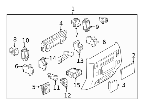 Center Console for 2020 Nissan Armada #1