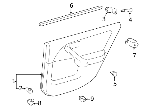 Door for 2000 Toyota Camry #1
