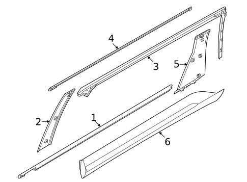 Exterior Trim - Side Door for 2022 Kia Carnival #0