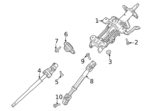 Steering Column Assembly for 2022 Ford F-150 #1