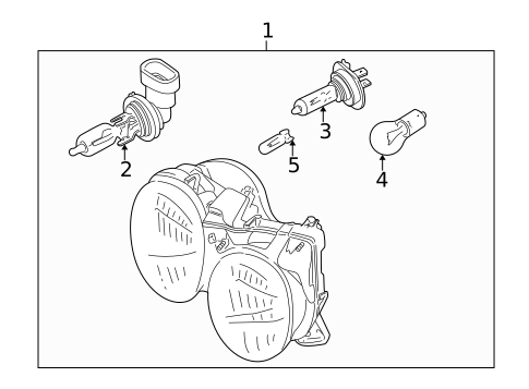 Bulbs - Chassis for 2001 Jaguar S-Type #0