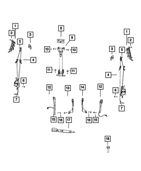 Seat Belts for 2020 Ram 1500 Classic #0